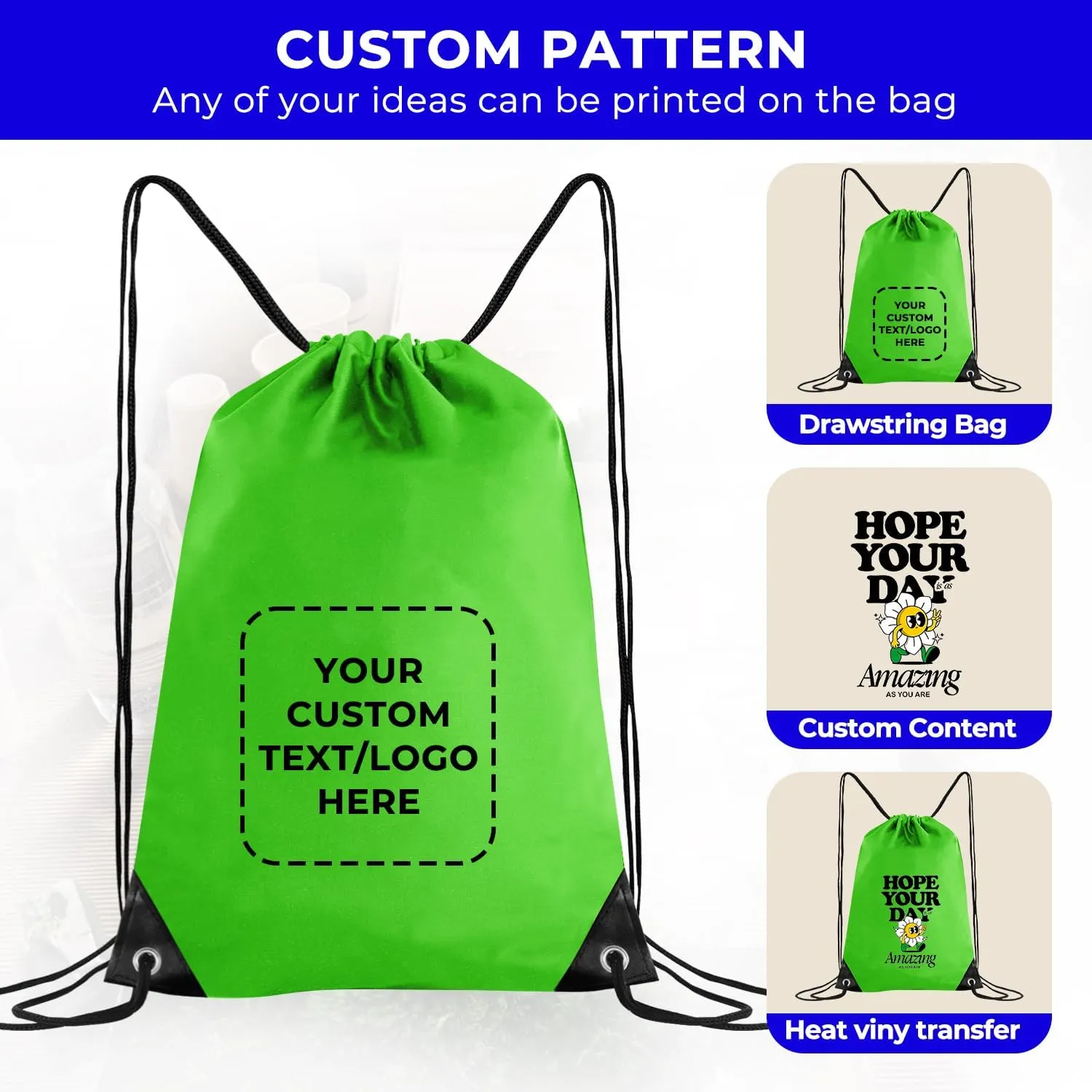 100 Pcs Drawstring Bags Bulk,Gym drawstring Backpack Bulk,Draw String Bags,Cinch Bag,for Men Women and kids(10 Colors)