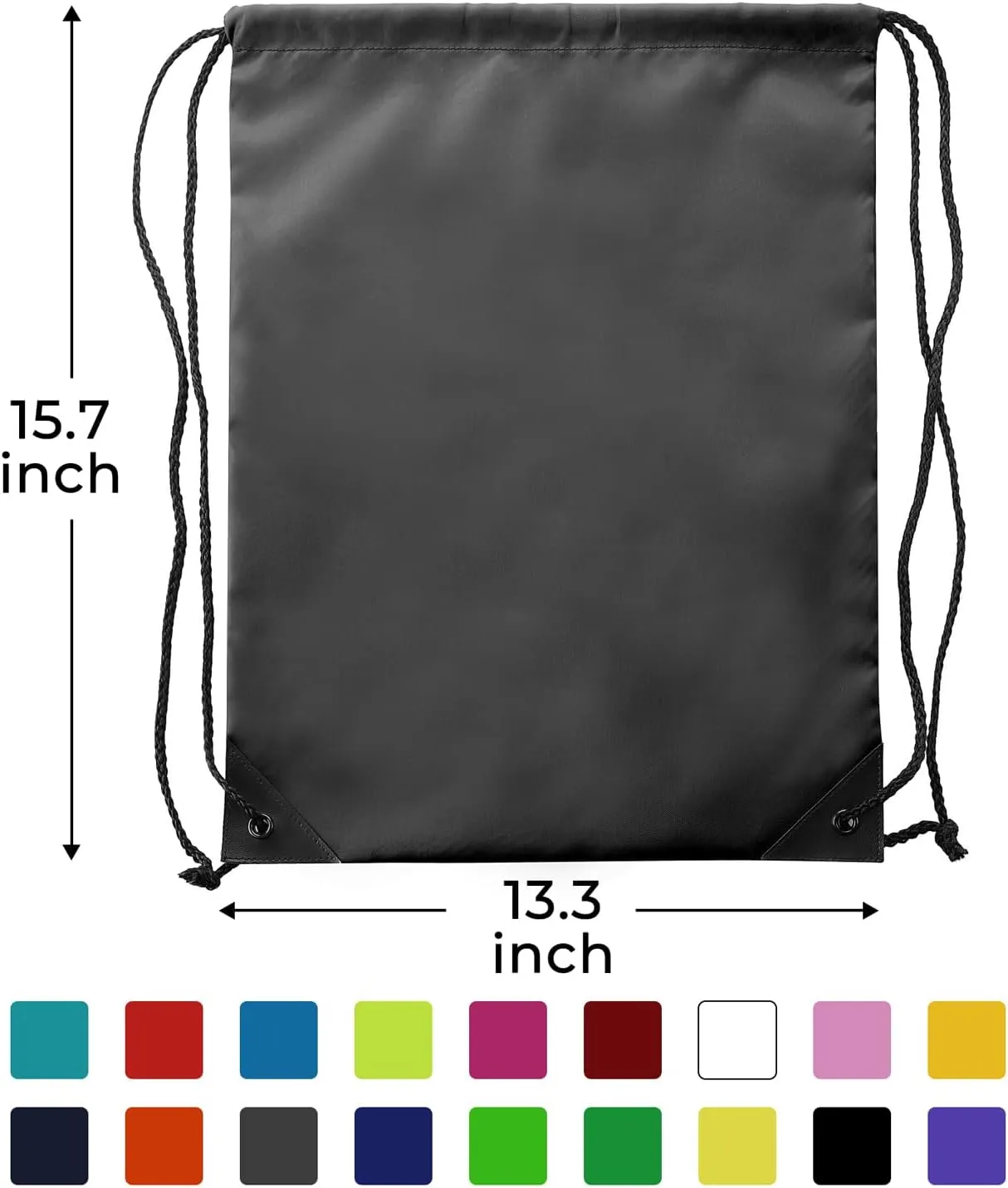 100 Pcs Drawstring Bags Bulk,Gym drawstring Backpack Bulk,Draw String Bags,Cinch Bag,for Men Women and kids(10 Colors)