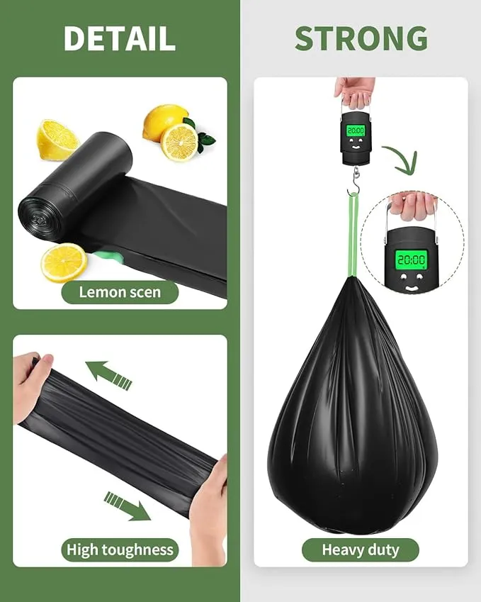 15 Portable Camping Toilet Bags Drawstring, 8 Gal Compost Portable Toilet Bags for Camping Potty Adults, Outdoor Waste Toilet Bag for 5 Gallon Bucket Toilet Camping Bathroom Travel Backpacking