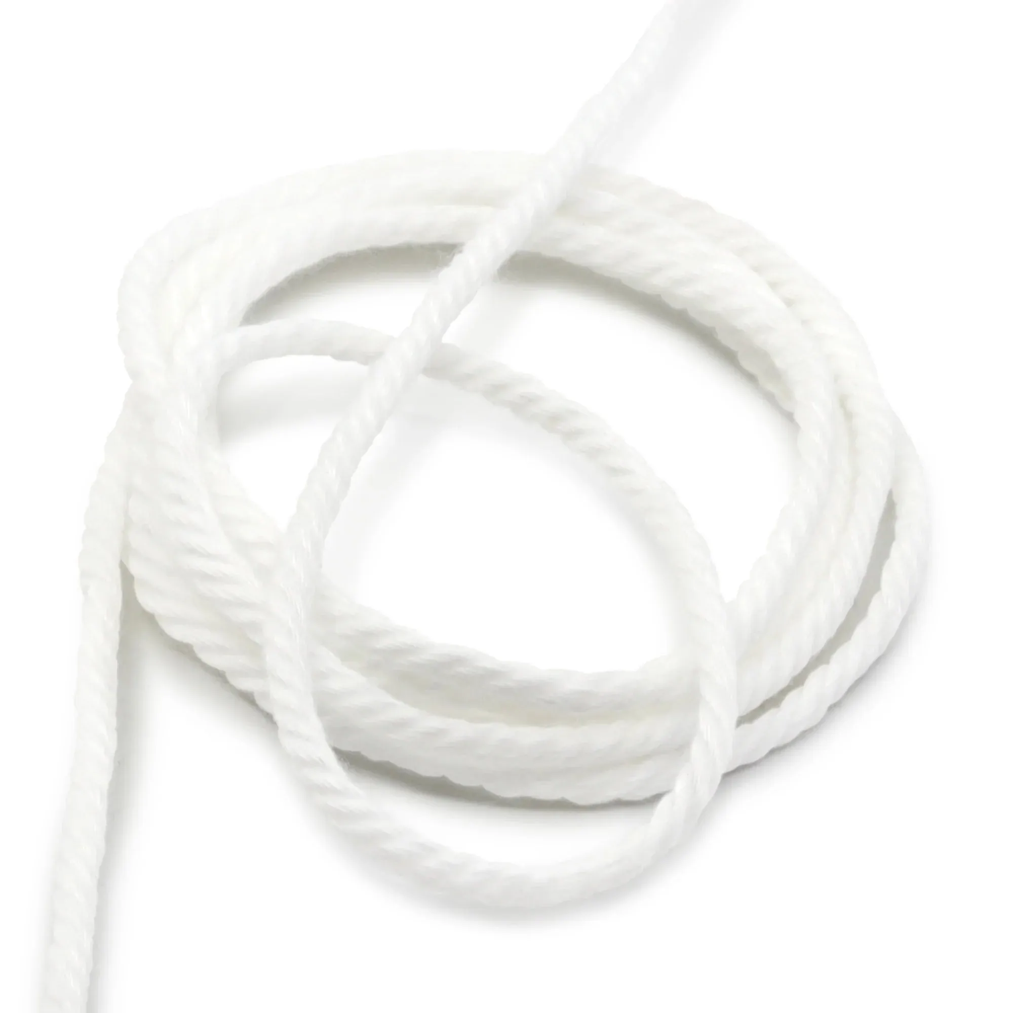 3/32" (2.38mm)  Piping/Cable Cord, White, 10 yd