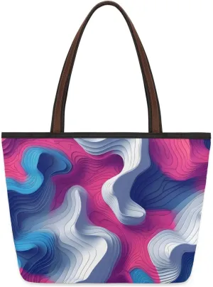3D Pigment Tote Bag for Women Womens Handbags Tote Bags for Travel Beach Gym