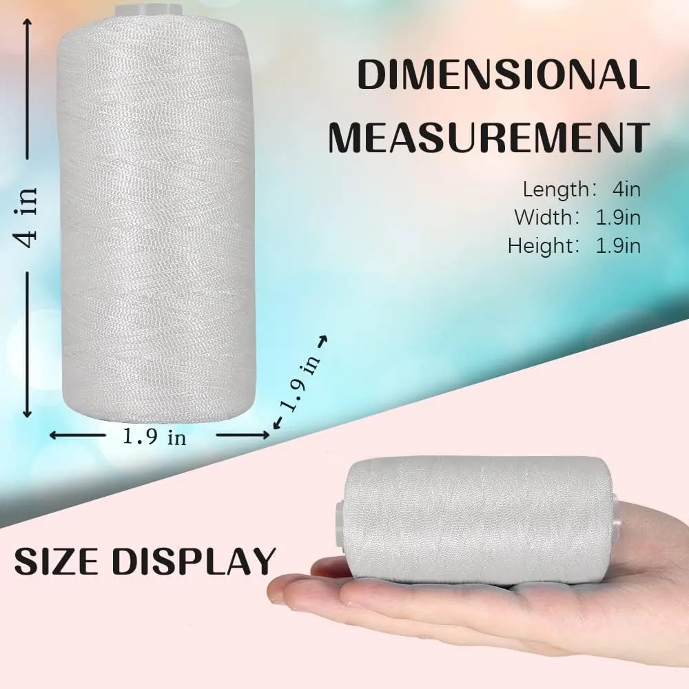 4 PCS 400g Summer Sun Hat DIY Kit, Ice Linen Silk Hand Knitting Light Body Yarn, Polyester Hollow Yarn for Cool Hat Shoes Bags Cushions Cell Phone Bags and Car Cushions(White)