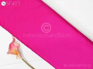 60gsm Soft Pure Plain Silk Fabric by the yard Magenta Indian Wedding Dress Bridesmaids Party Dress Pillowcases Cushion Covers Drapery