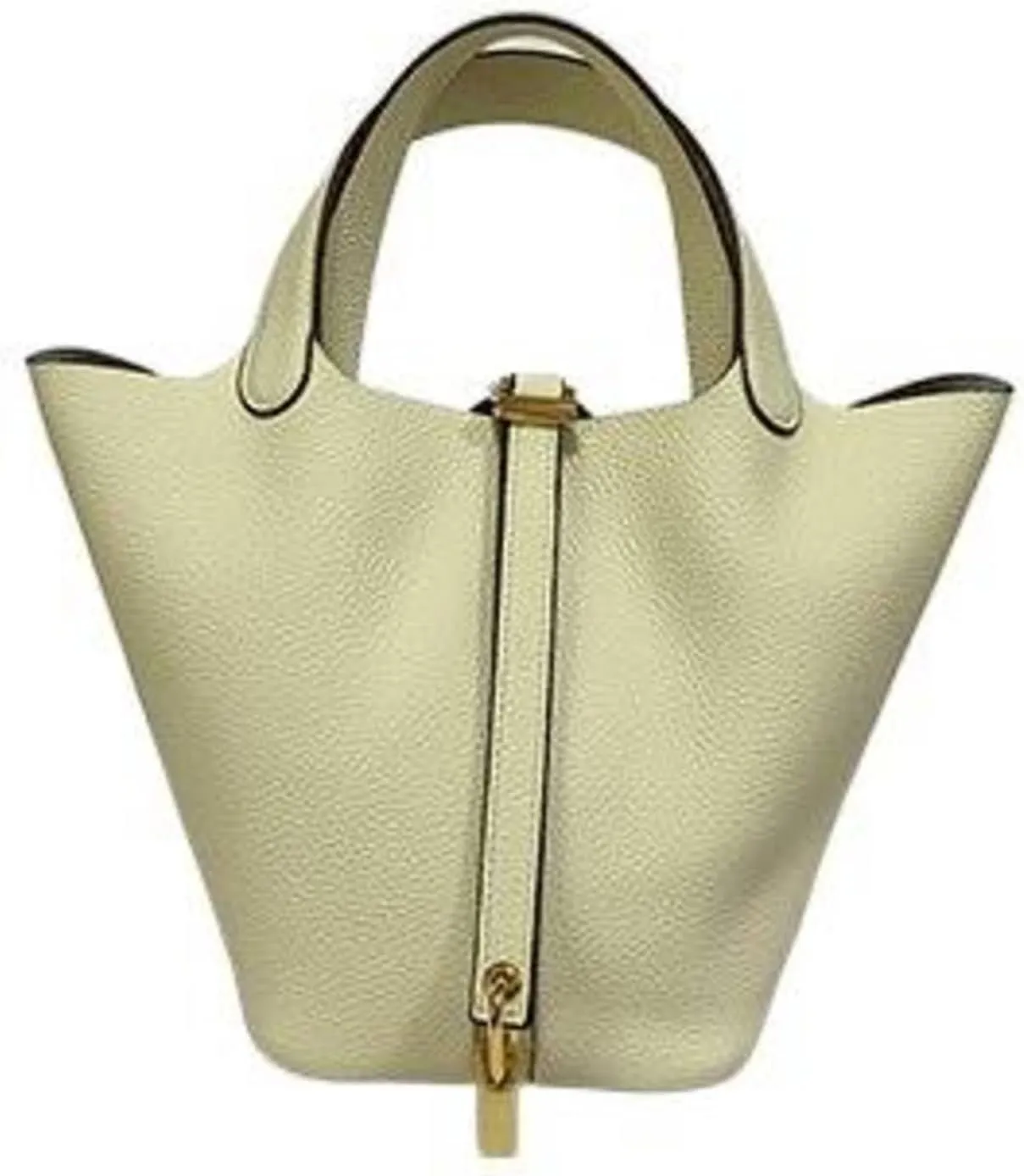 8 Top Layer Cowhide Bucket Cabbage Basket Genuine Leather Women's Bag