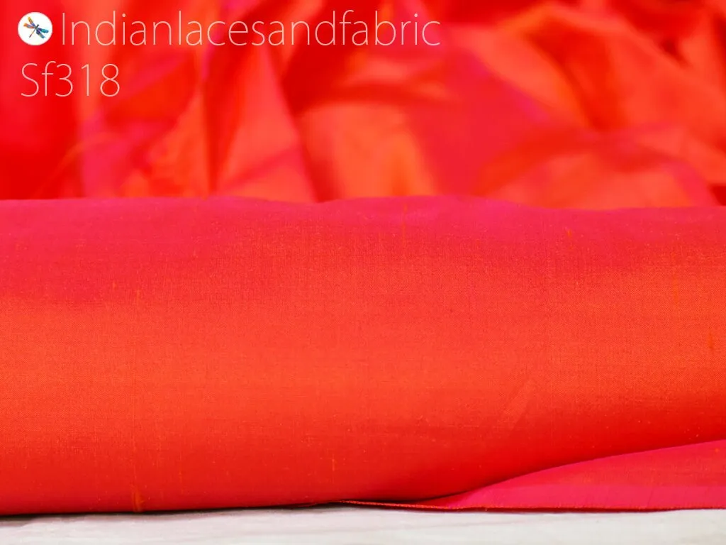 80 gsm Iridescent Pure Silk Fabric by the yard Indian Mulberry Silk Home Decor Curtains Scarf Costume Apparel Wedding Evening Dresses Dolls