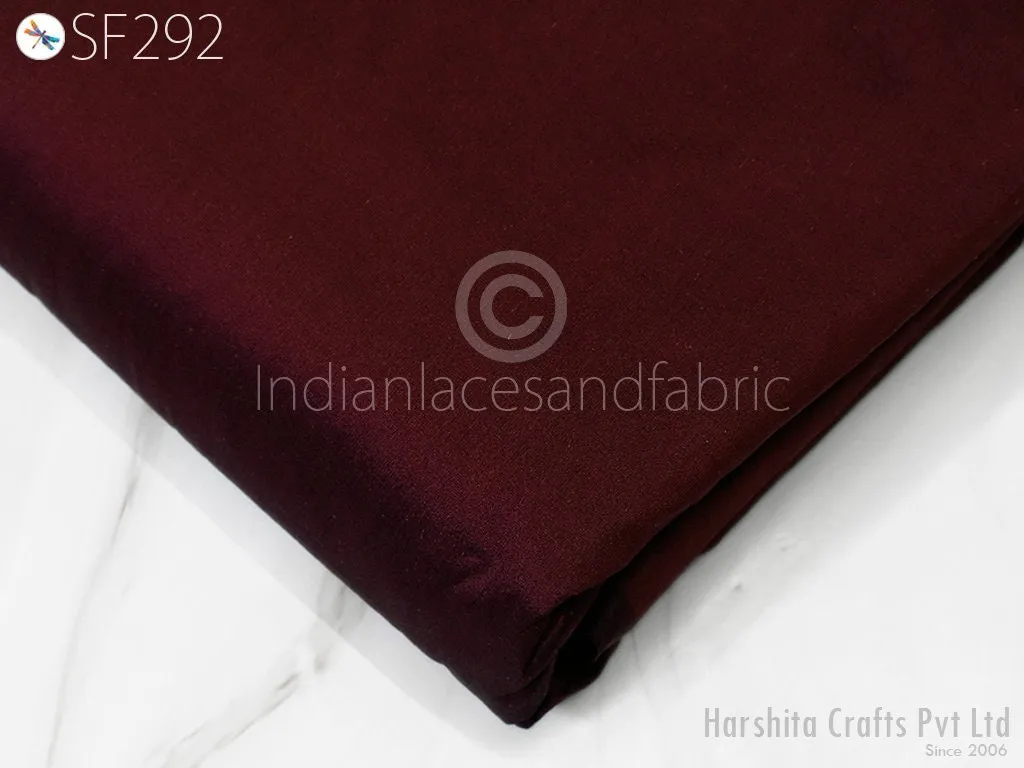 80gsm Indian Burgundy Soft Pure Plain Silk Fabric by the yard Wedding Dress Bridesmaids Costumes Party Dresses Pillows Covers Drapery