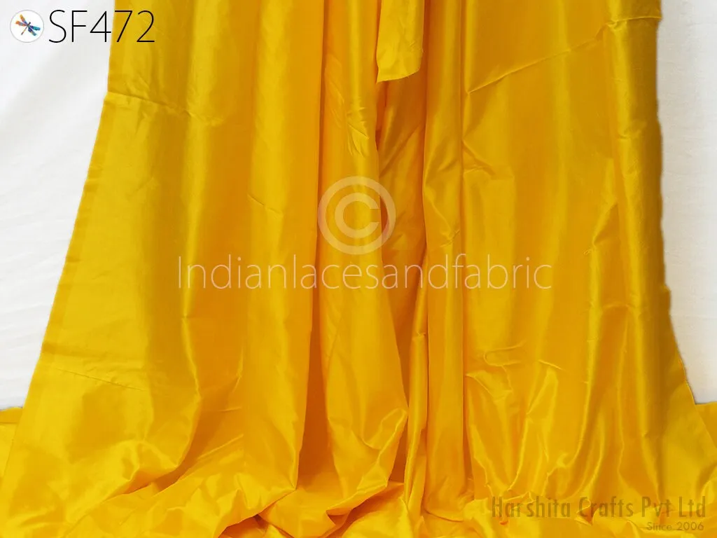 80gsm Indian Mulberry Silk Fabric by the yard Yellow Silk Scarf Home Decor Curtain Costumes Apparel Wedding Dress Pillowcase Sewing Crafting