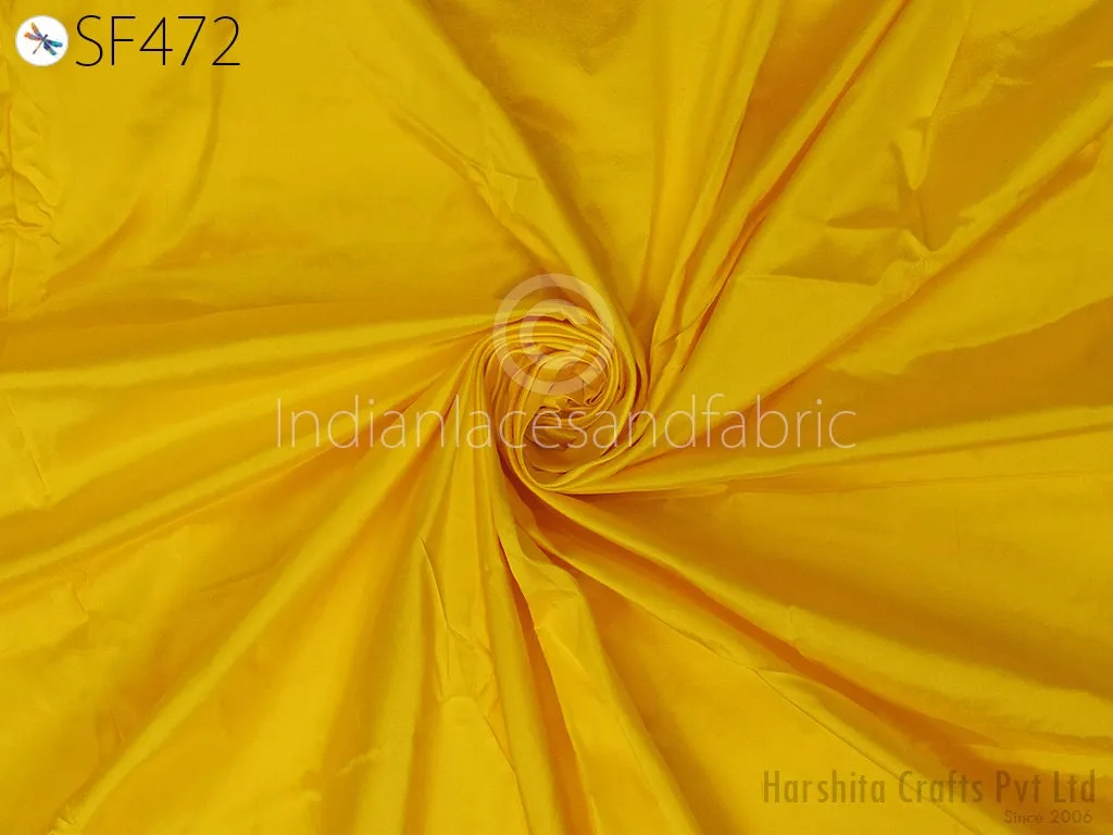 80gsm Indian Mulberry Silk Fabric by the yard Yellow Silk Scarf Home Decor Curtain Costumes Apparel Wedding Dress Pillowcase Sewing Crafting
