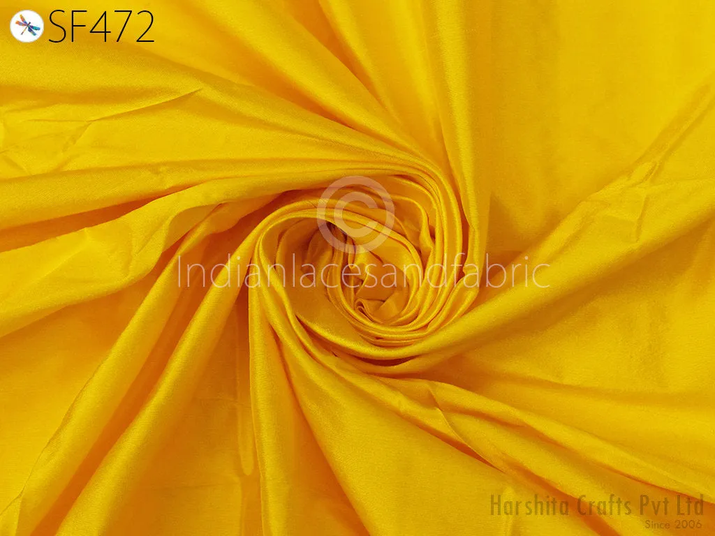 80gsm Indian Mulberry Silk Fabric by the yard Yellow Silk Scarf Home Decor Curtain Costumes Apparel Wedding Dress Pillowcase Sewing Crafting