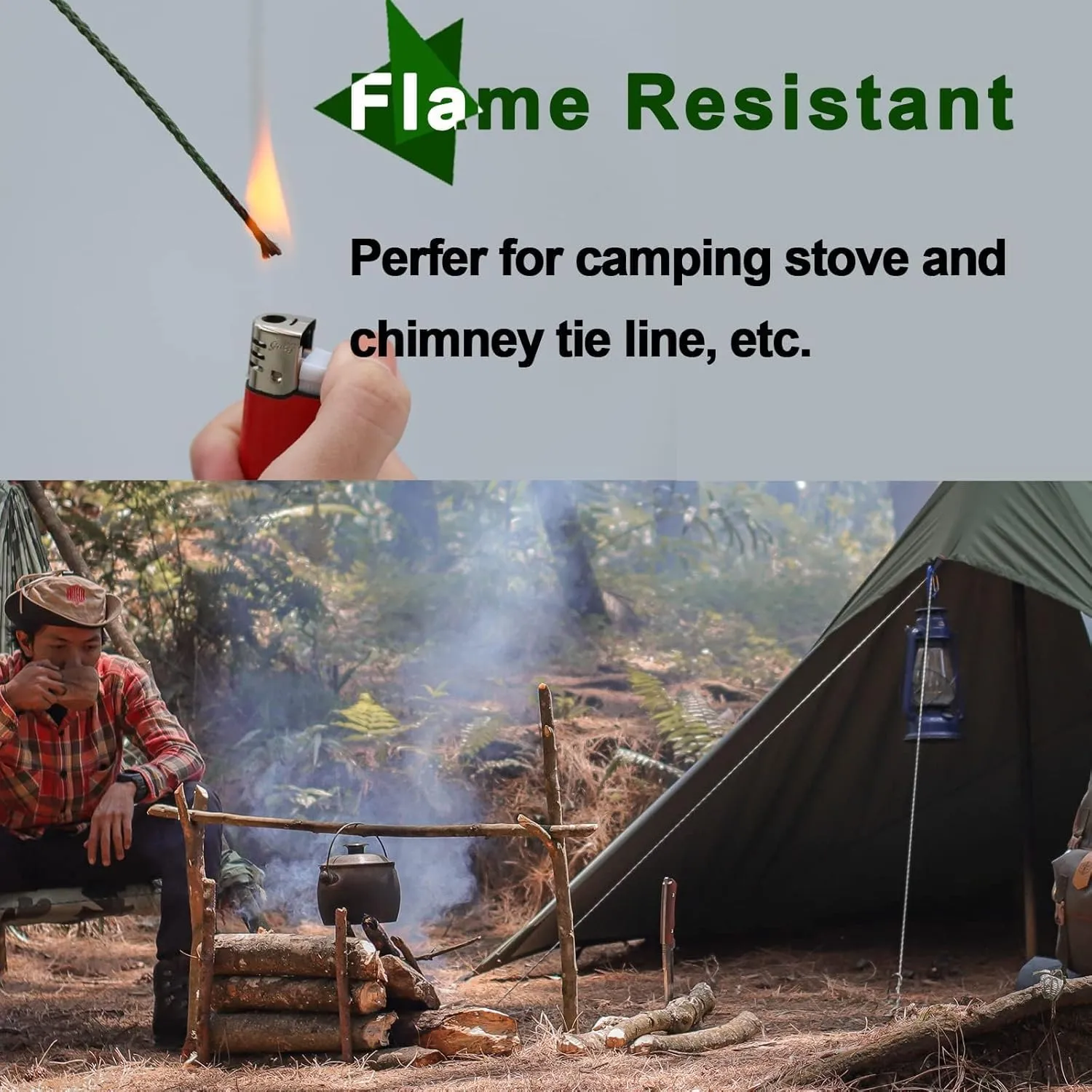 9KM DWLIFE Camo Green Kevlar Cord, High Strength, Ultralight, Abrasion Resistance for Trip Wire, Saw, Model Rocket, Hammock Tarp Ridgeline, Camping，Tactical Survival for Outdoor