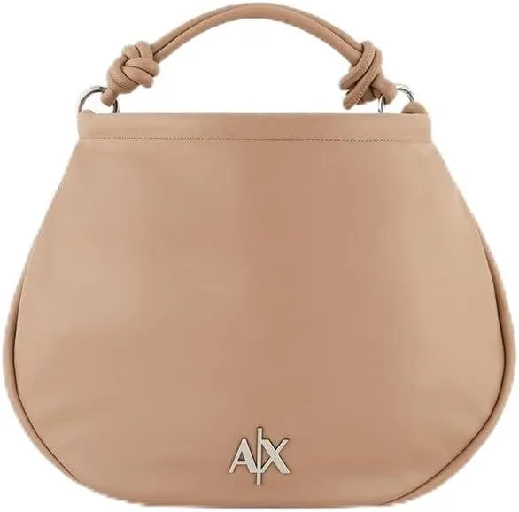 A | X ARMANI EXCHANGE Large Melrose Hobo Bag, Dark Sunrise