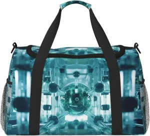 abstraction biology chemistry41 print Overnight Bags for Women and Men Shoulder Bag Carry On Bag for Traveling Travel Essentials