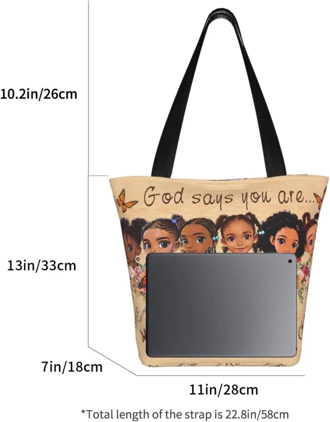African American Tote Bags For Women Black Queen Girl Magic Top Handle Satchel Handbags