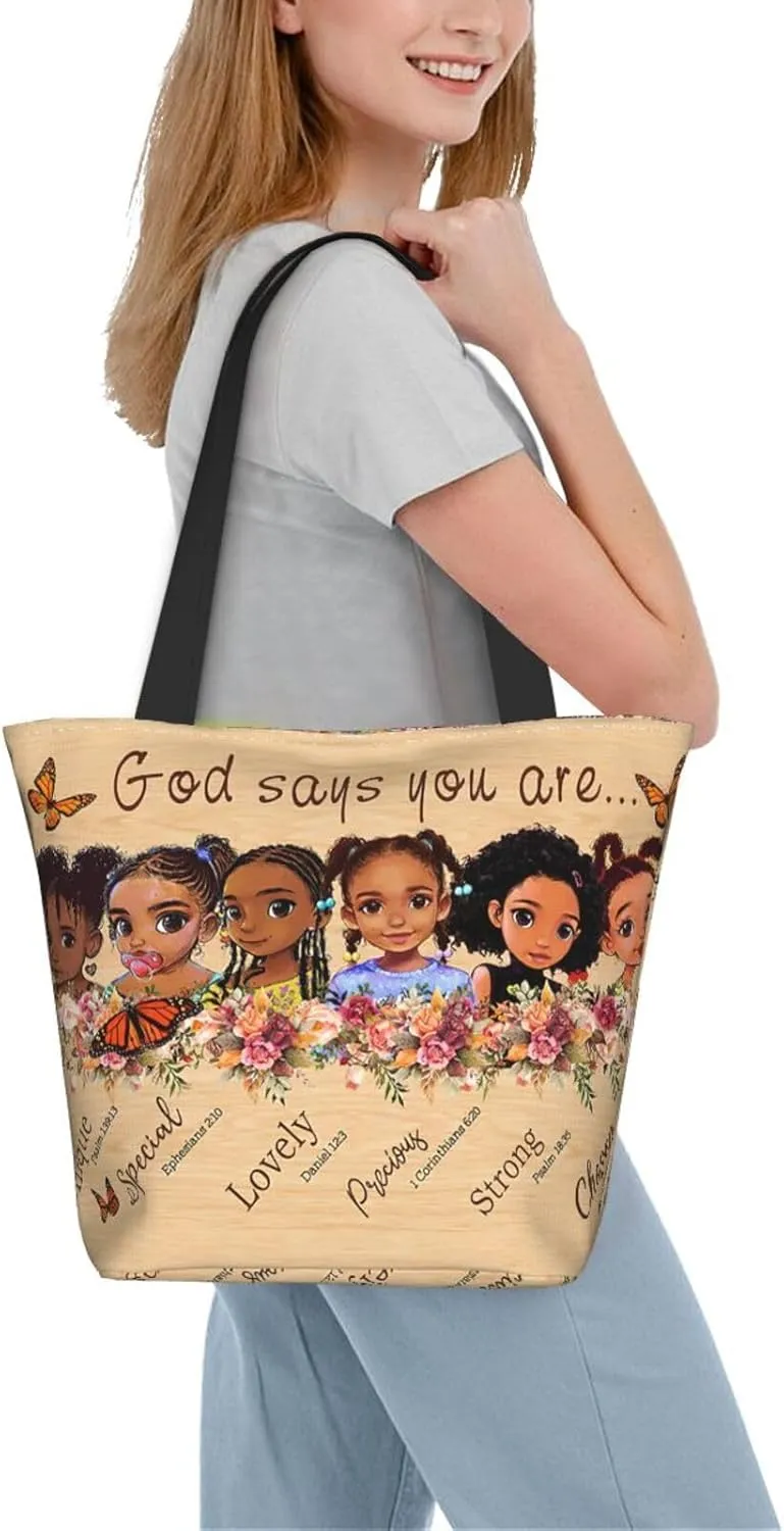 African American Tote Bags For Women Black Queen Girl Magic Top Handle Satchel Handbags