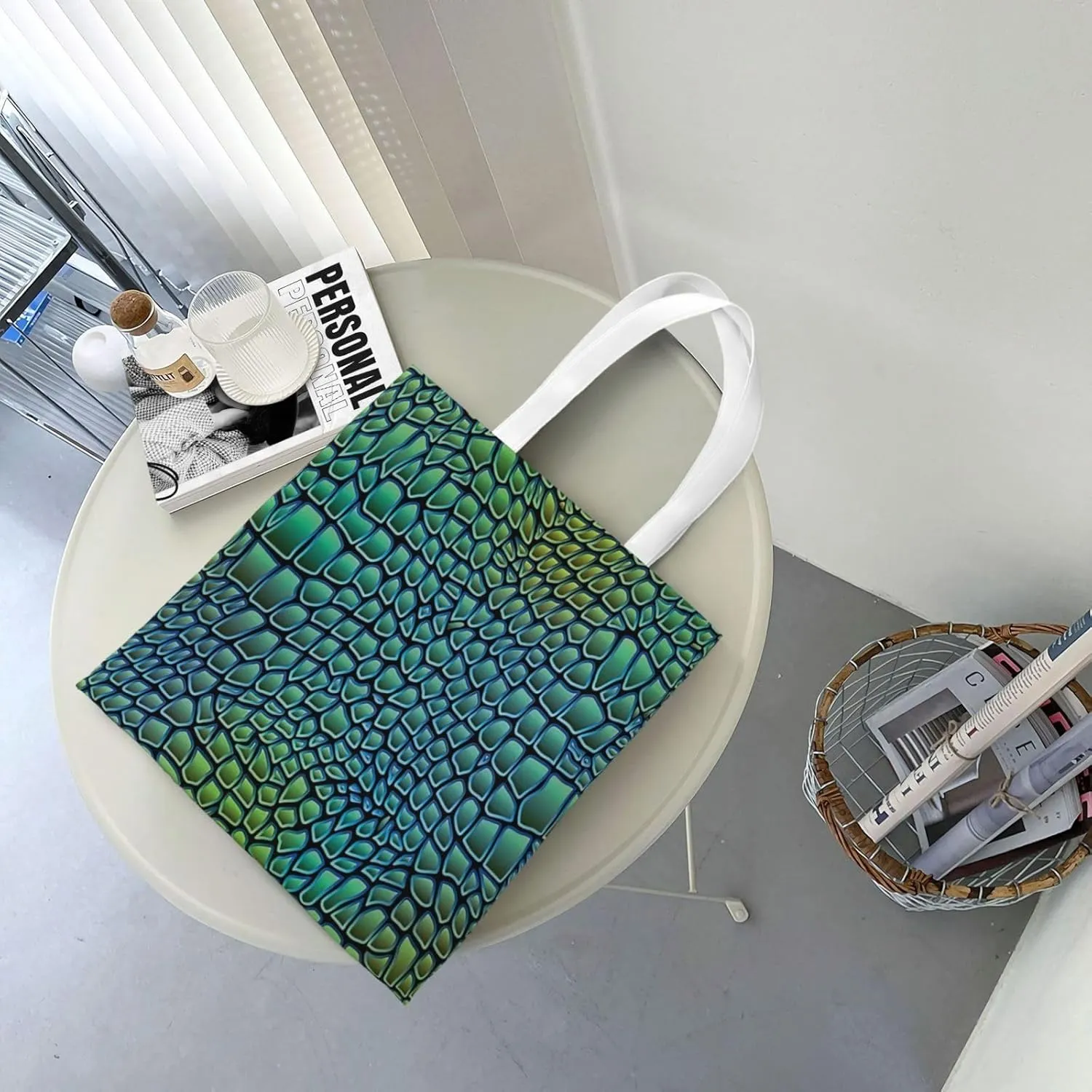 African National Patterns Print Foldable Tote Bag For Women Large Tote Shoulder Handbag Reusable Grocery Bags