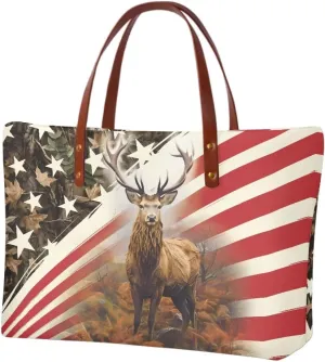 African Tribal Ethnic Print Women Tote Shoulder Bags Casual Handbag