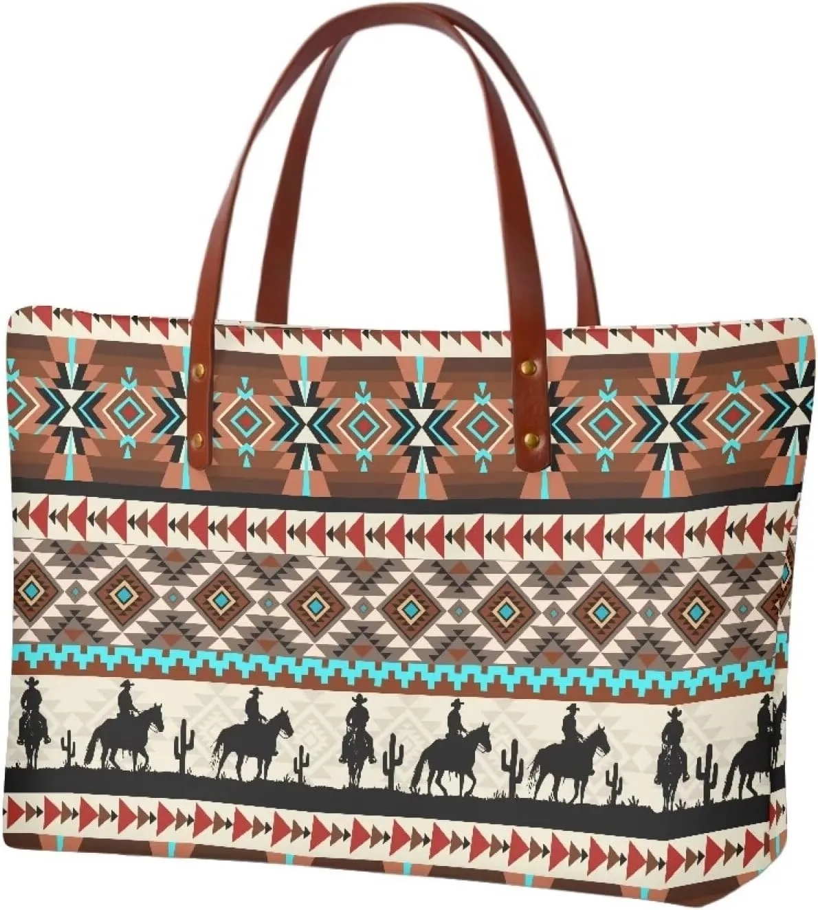 African Tribal Ethnic Print Women Tote Shoulder Bags Casual Handbag