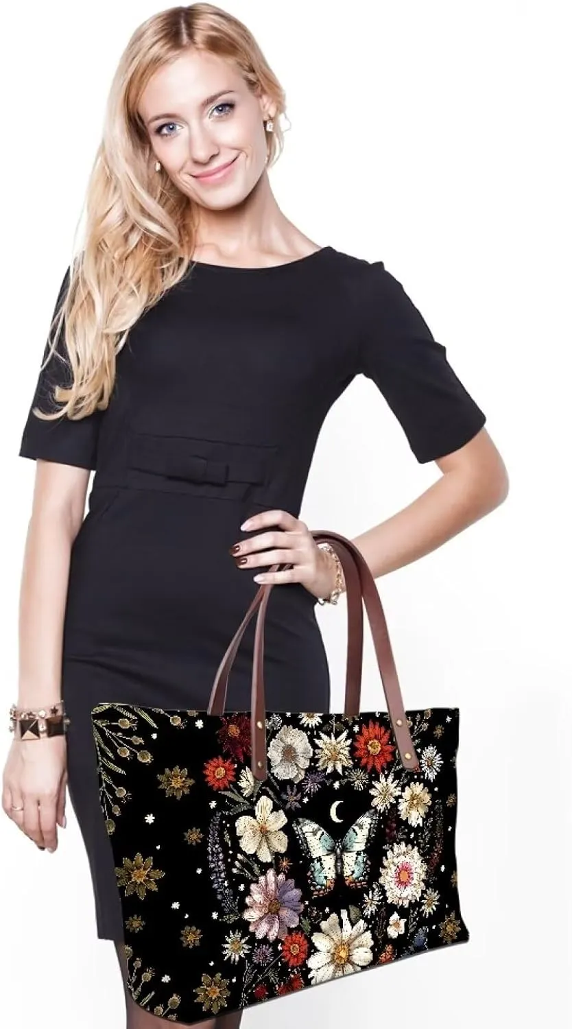 African Tribal Ethnic Print Women Tote Shoulder Bags Casual Handbag