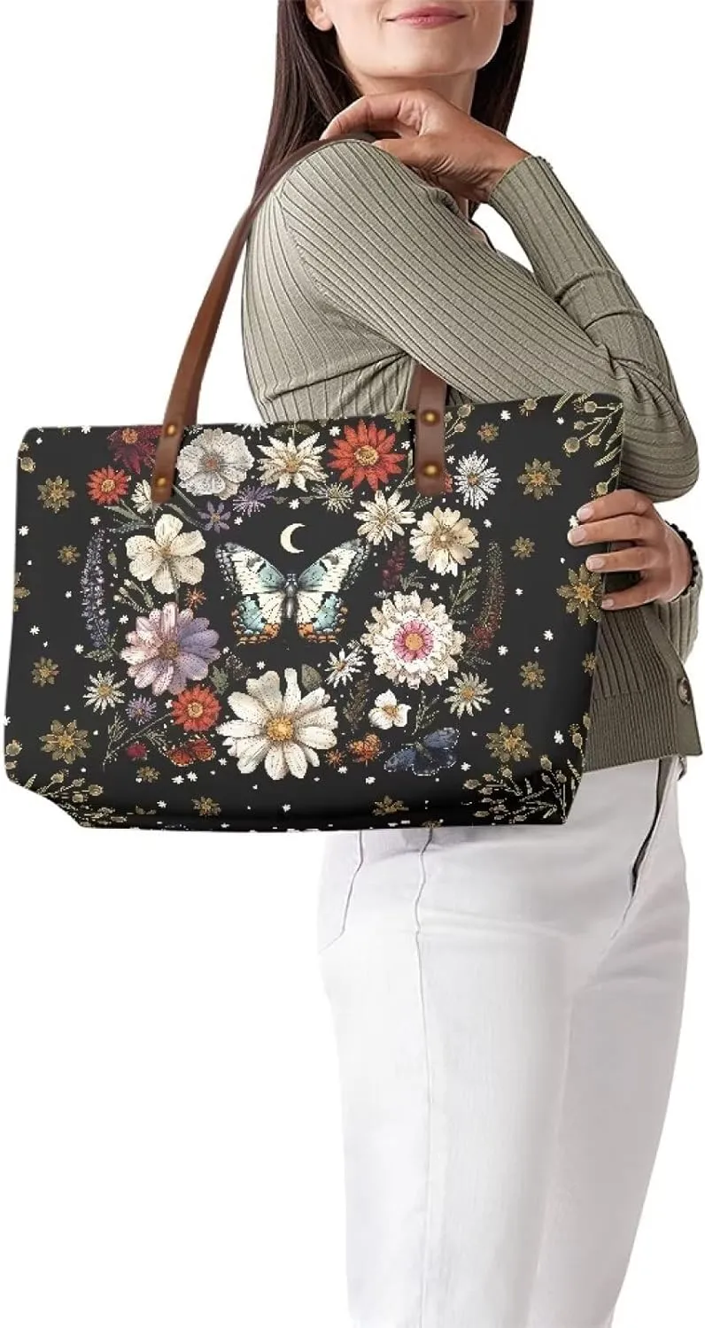 African Tribal Ethnic Print Women Tote Shoulder Bags Casual Handbag