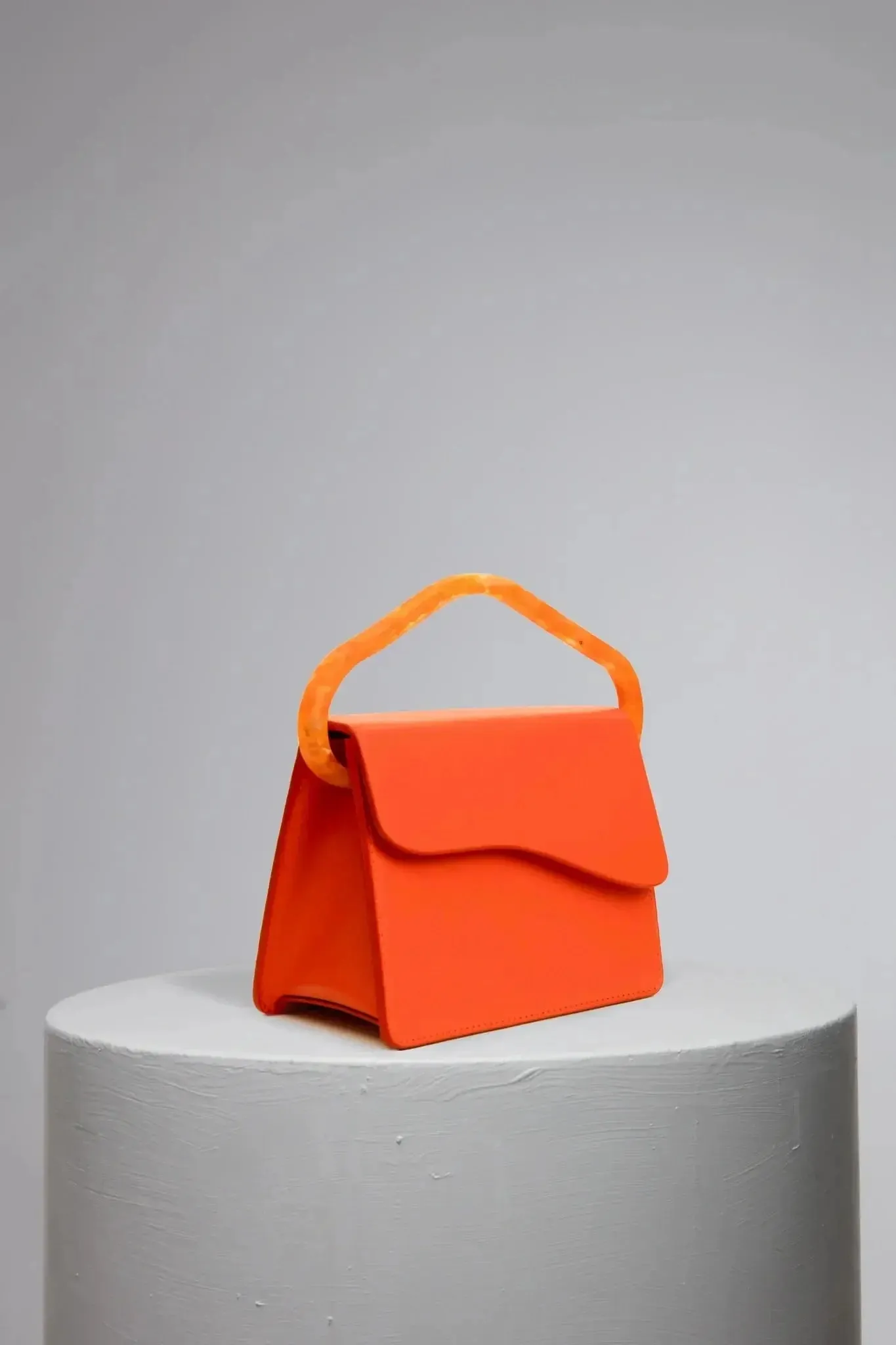 AIGES MINI | CORAL Leather Handbag by NATURAE SACRA