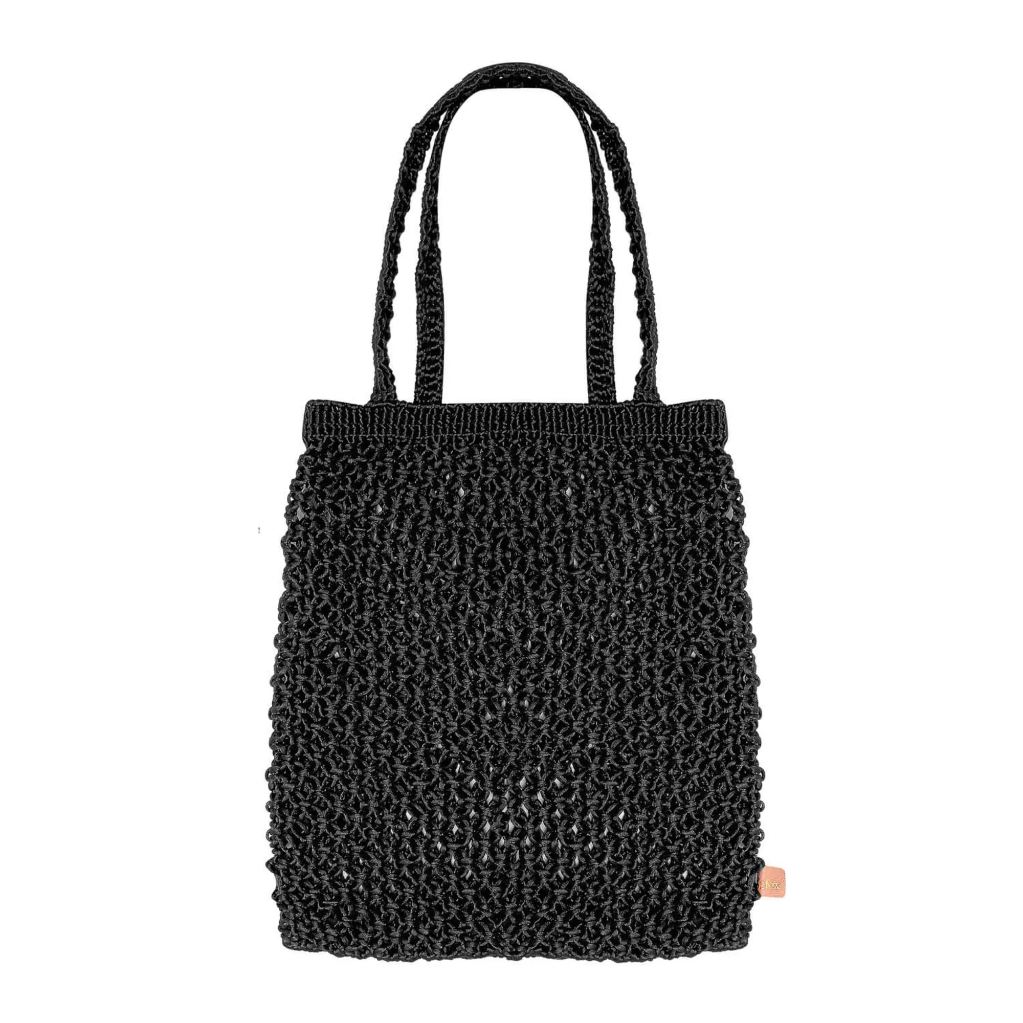 AIME Hand Woven Macrame Bag - Black