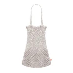 AIME Hand Woven Macrame Bag - Dove