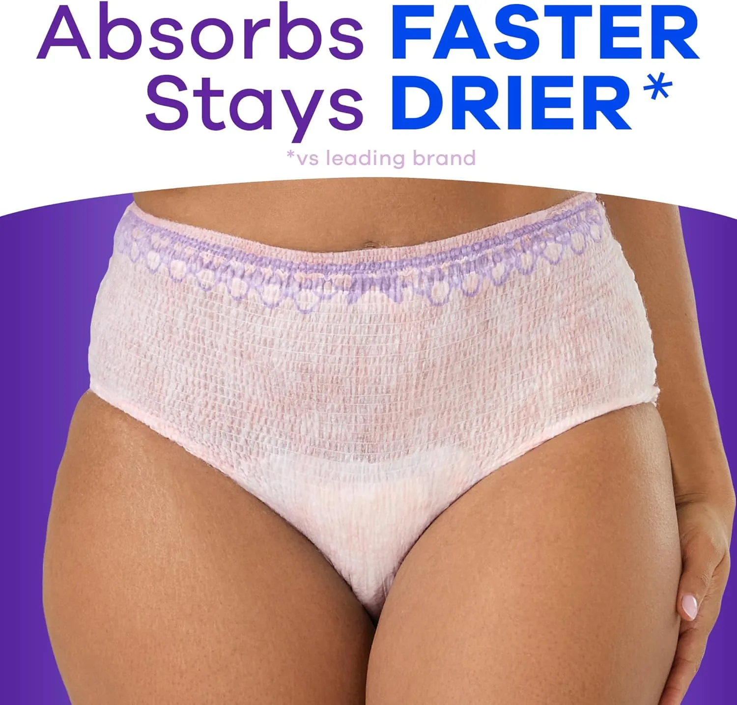 Always Discreet Adult Incontinence Underwear for Women and Postpartum Underwear, L, Up to 100% Bladder Leak Protection, 28 Count (Packaging May Vary)