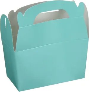 Amscan Vibrant Robins Egg Blue Gable Paper Box - 5.5" x 4.5" (Pack of 24) - Perfect for Parties & Gifts