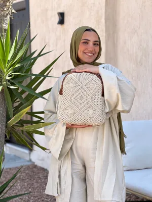 Analia Macramé backpack