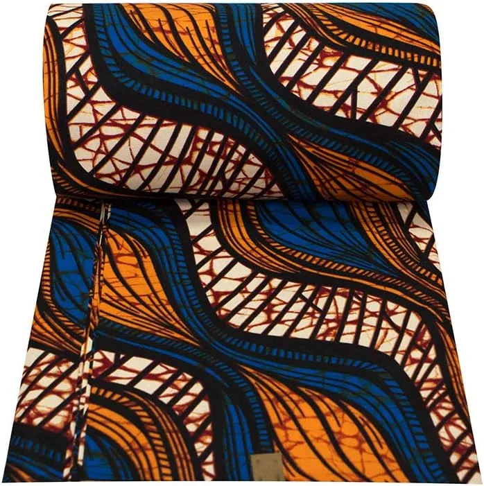 Ankara Fabric Tribal Print for Party Dress - 6 Yard A05