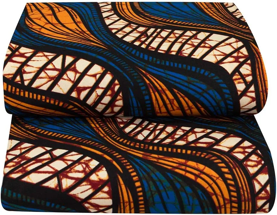 Ankara Fabric Tribal Print for Party Dress - 6 Yard A05