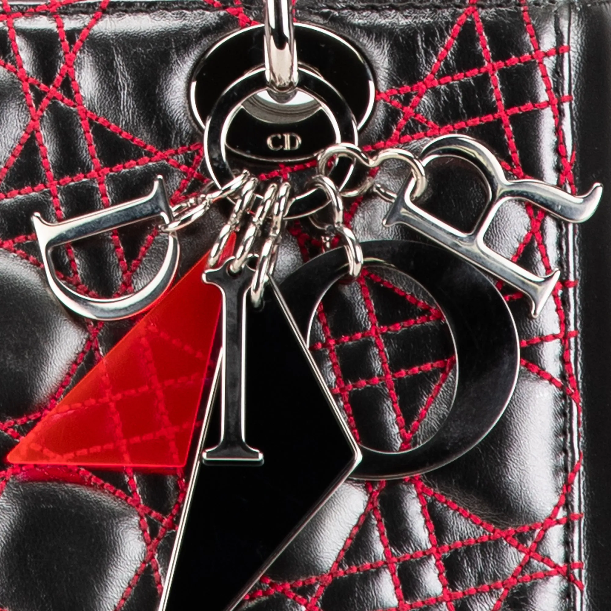 Anselm Reyle Medium Metallic Lambskin Cannage Lady Dior
