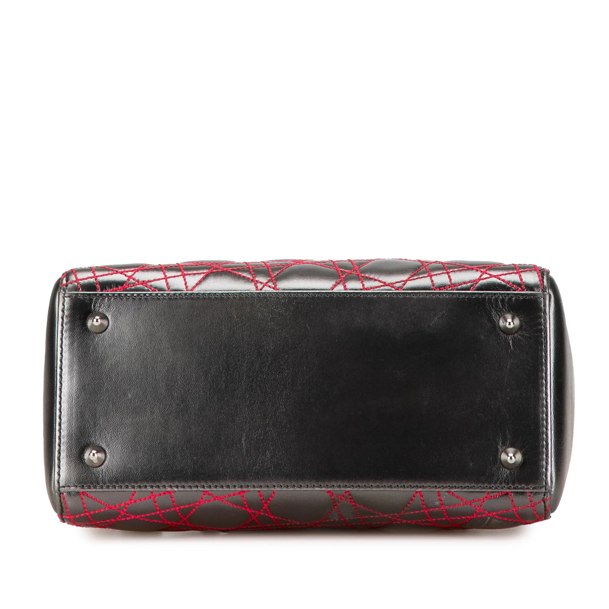 Anselm Reyle Medium Metallic Lambskin Cannage Lady Dior