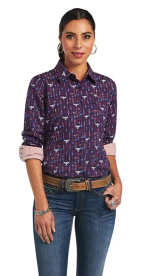 Ariat Kirby Tribal Print Arena Shirt