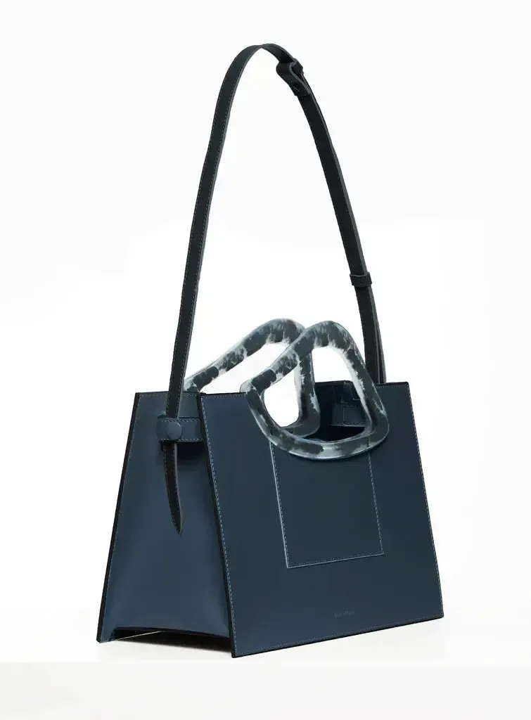 ARP'S SAILENT | ANTHRACITE Leather Handbag by NATURAE SACRA