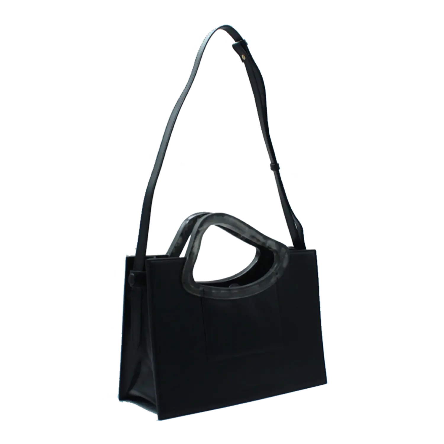 ARP'S SAILENT | BLACK Leather Handbag by NATURAE SACRA