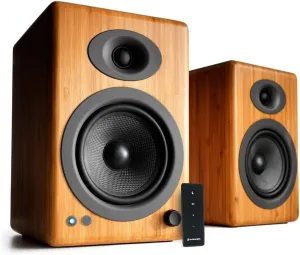 Audioengine A5 Powered Bookshelf Speakers - Premium 150W Stereo Speakers for Music, Gaming, Turntables, Home Theater Systems - Powerful Studio Monitors
