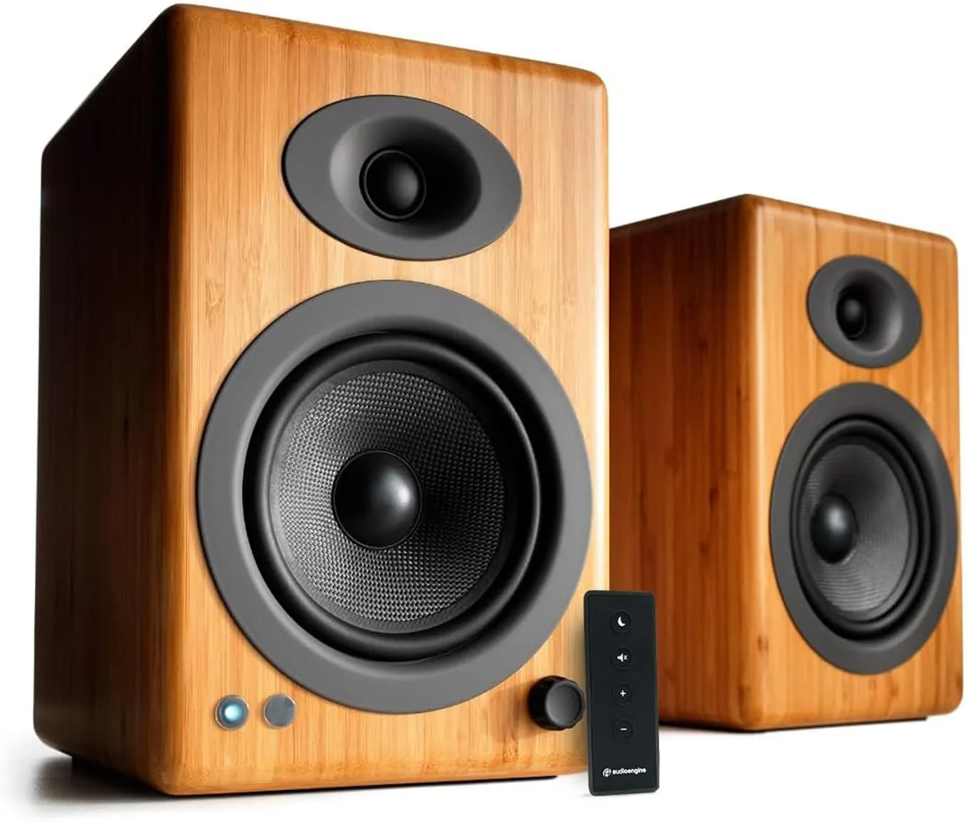 Audioengine A5 Powered Bookshelf Speakers - Premium 150W Stereo Speakers for Music, Gaming, Turntables, Home Theater Systems - Powerful Studio Monitors