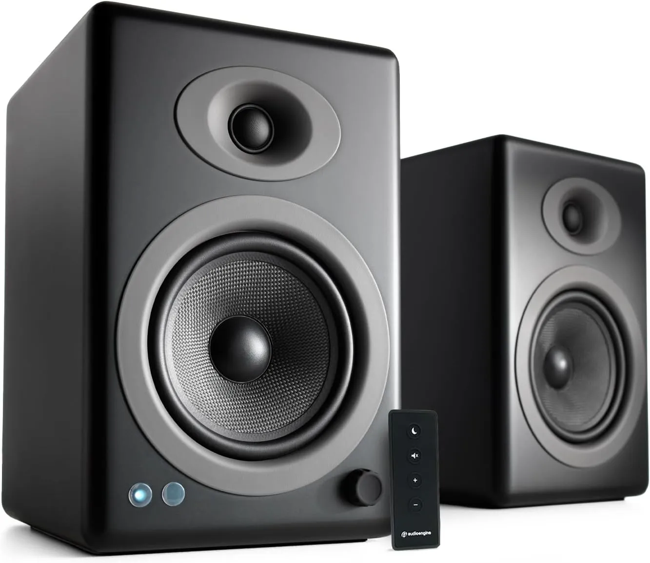 Audioengine A5  Powered Bookshelf Speakers - Premium 150W Stereo Speakers for Music, Gaming, Turntables, Home Theater Systems - Powerful Studio Monitors