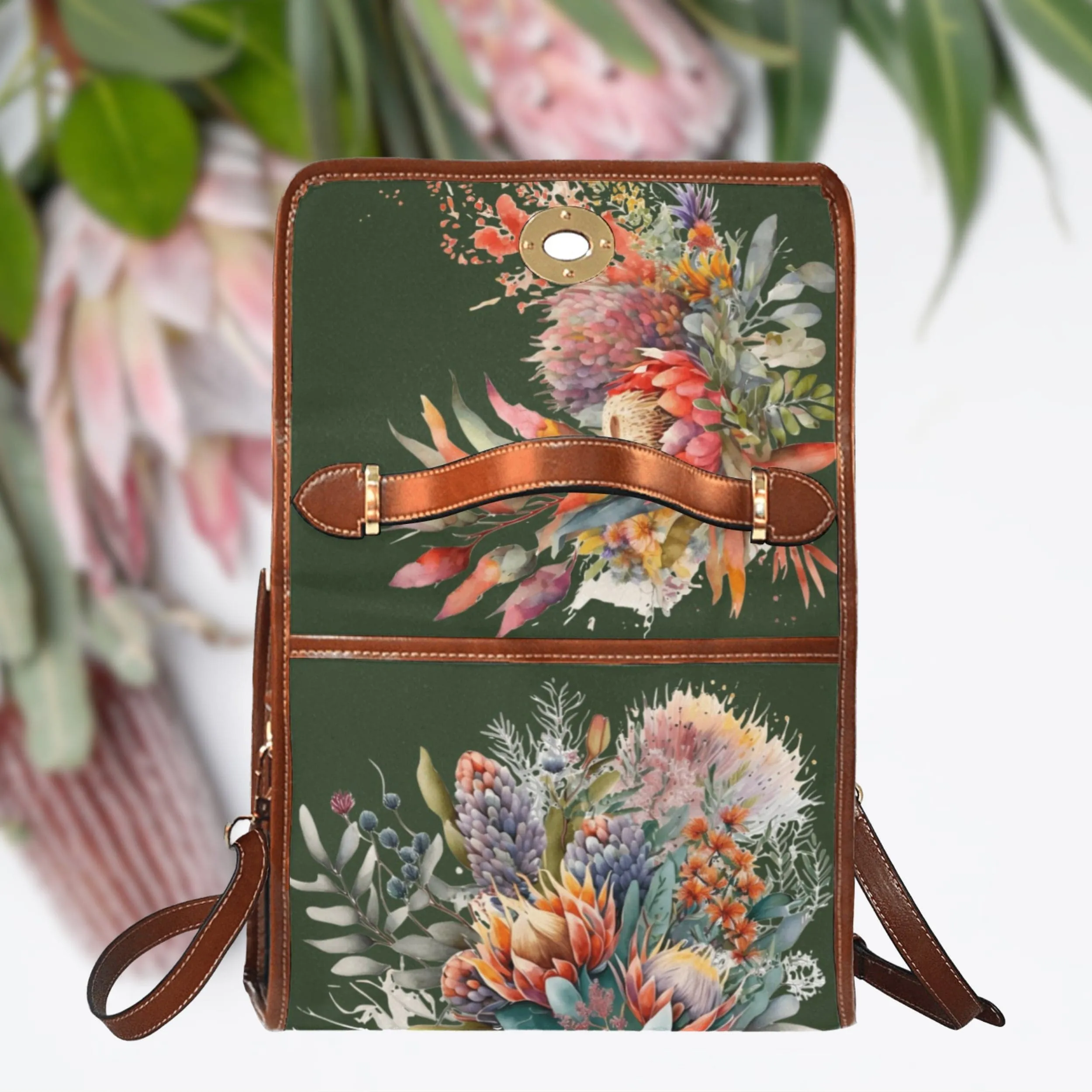 Australian Native Flowers | Canvas Satchel Bag