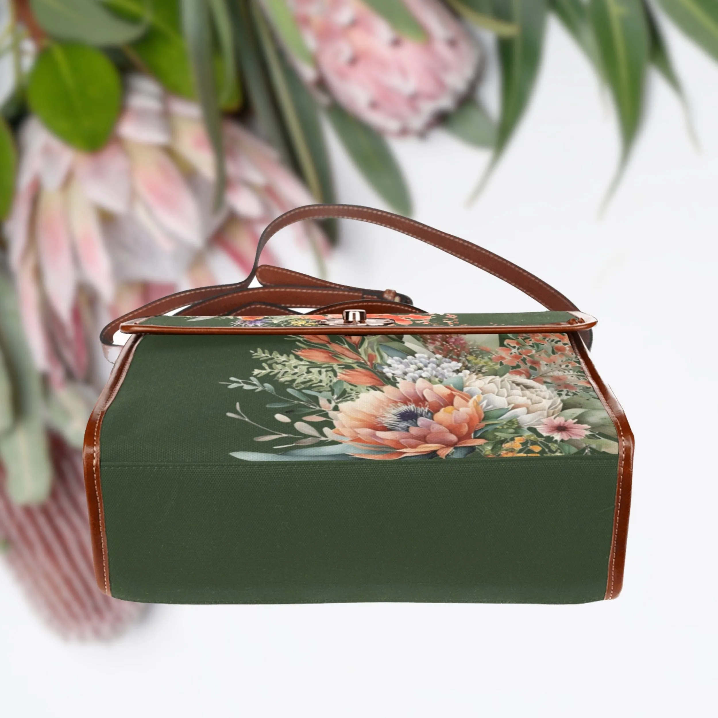 Australian Native Flowers | Canvas Satchel Bag