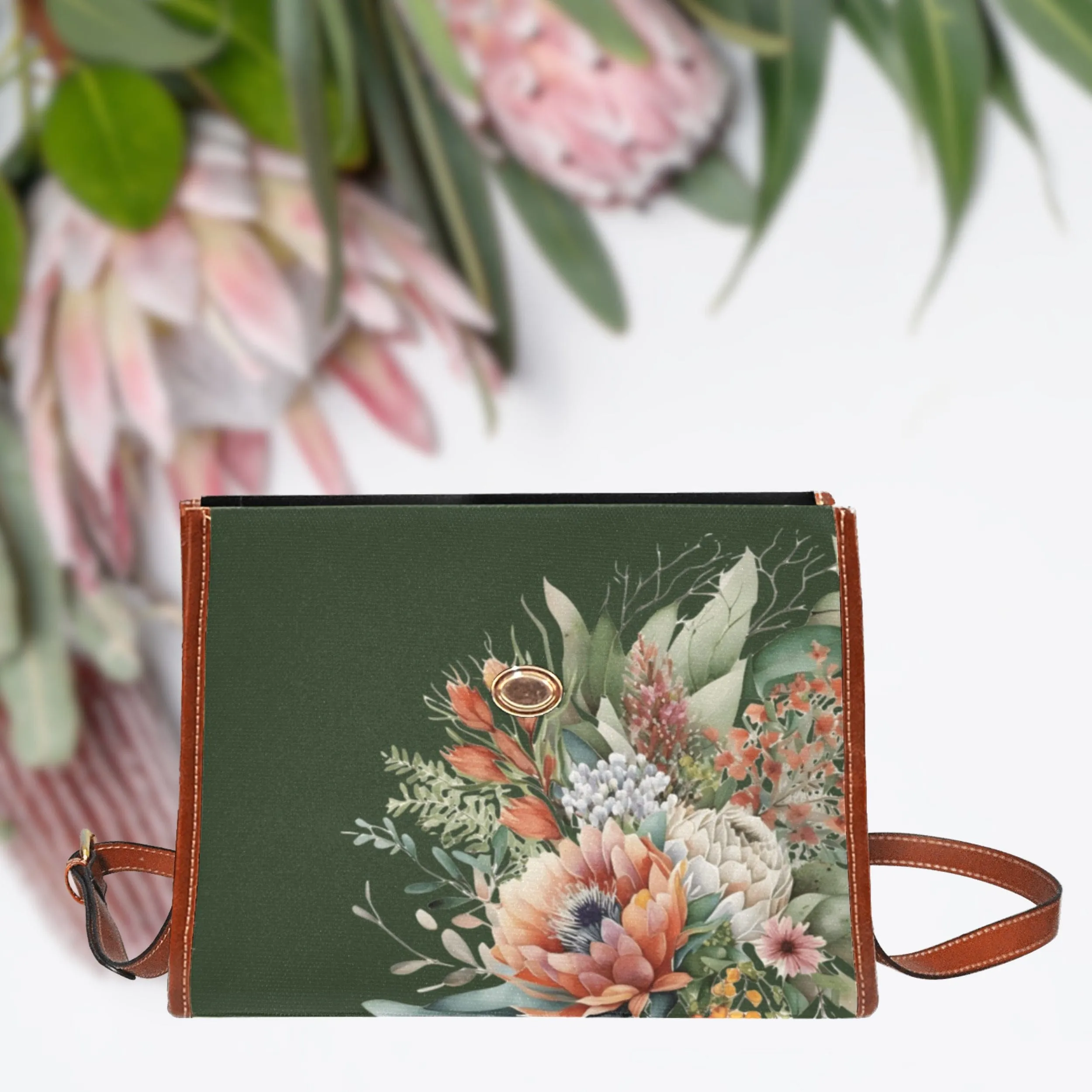 Australian Native Flowers | Canvas Satchel Bag