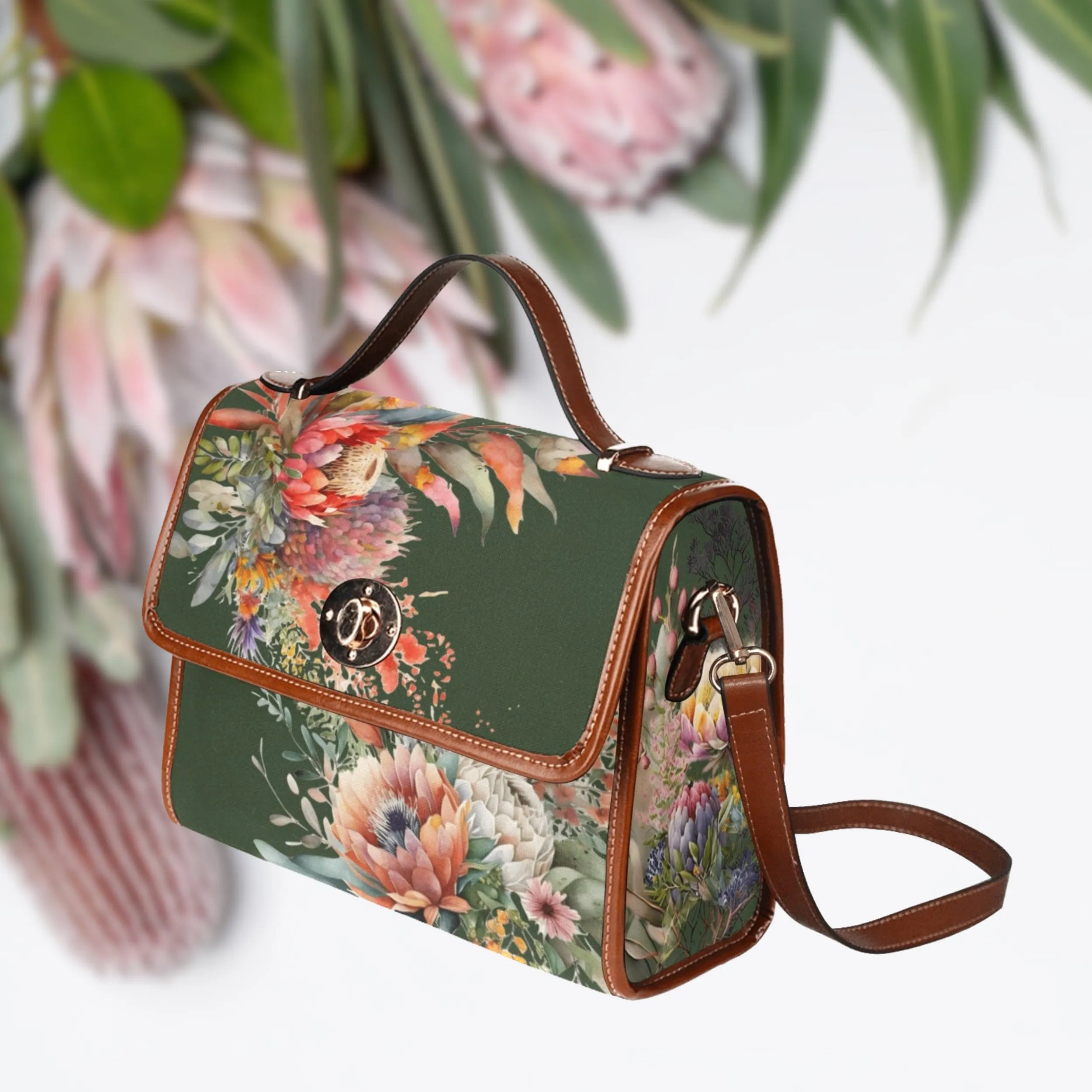 Australian Native Flowers | Canvas Satchel Bag
