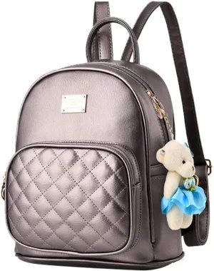 BAG WIZARD Leather Backpack Purse Satchel School Bags Casual Travel Daypacks for Womens