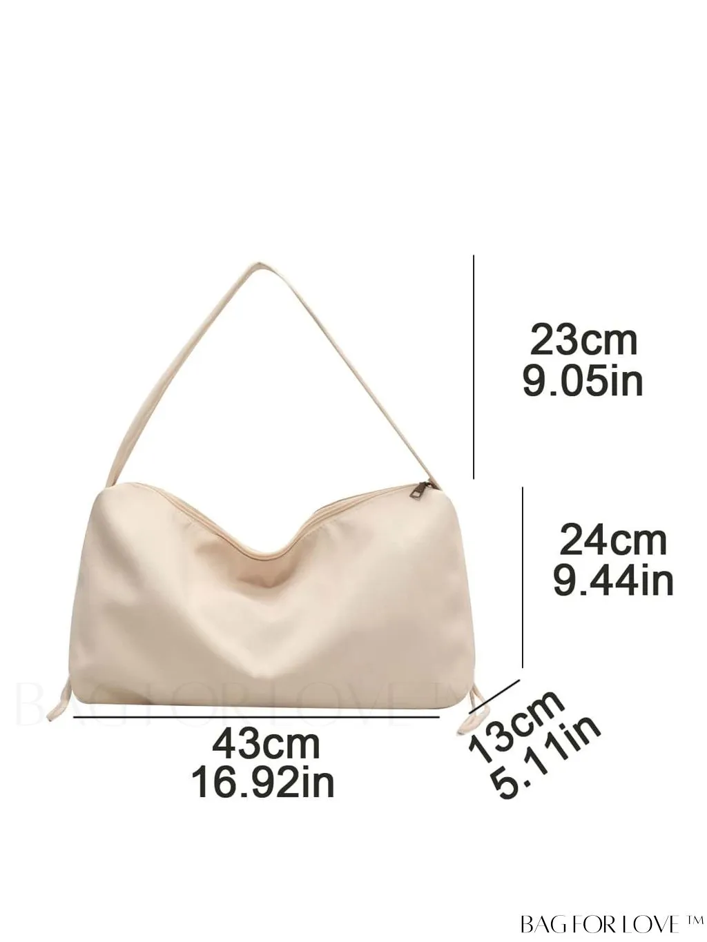 BagForLove - Chic & Spacious Shoulder Bag with Sleek Design - Perfect for Fashion Enthusiasts!