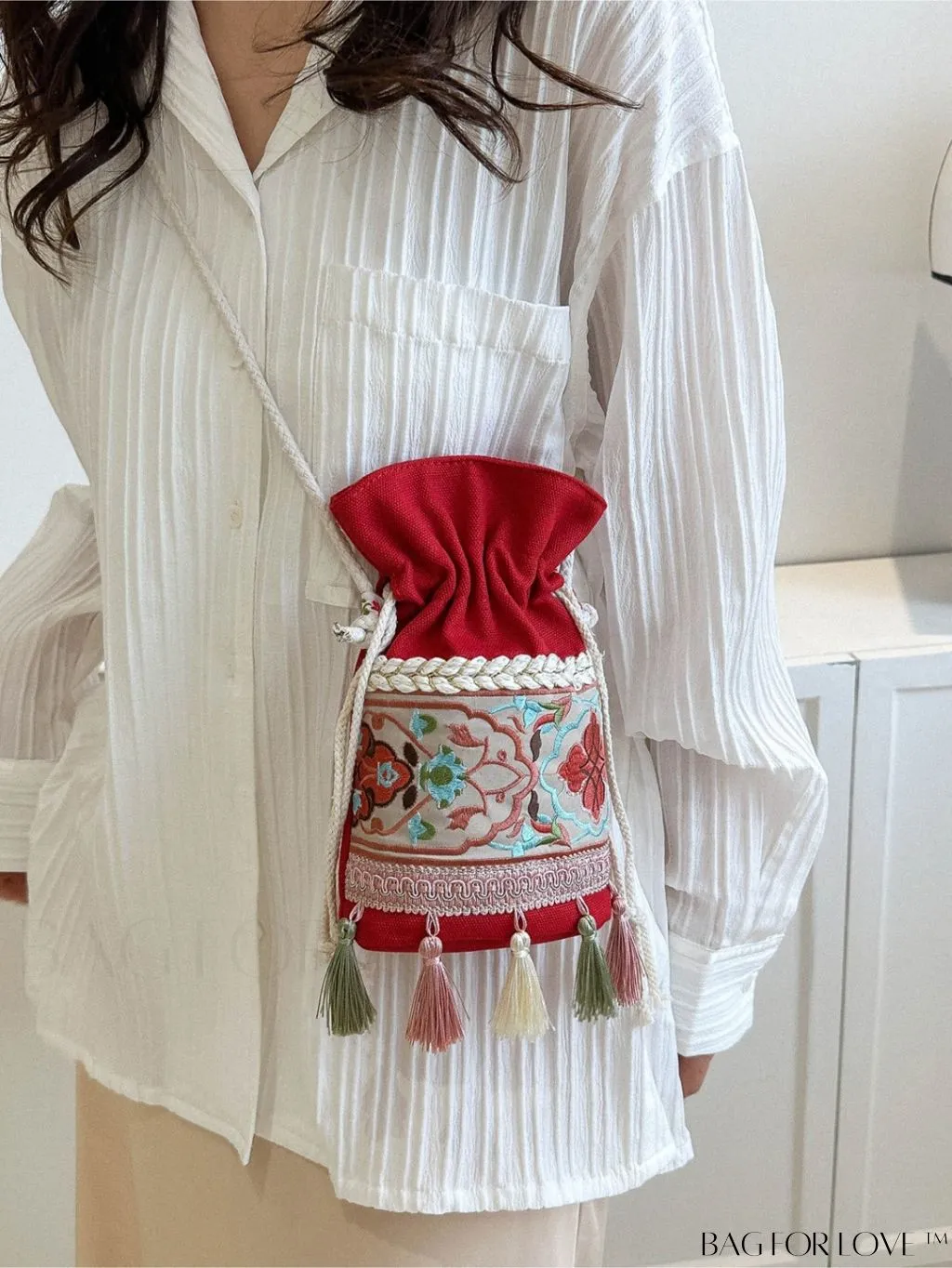 BagForLove - Chic Embroidered Crossbody Bag - Vintage Bohemian Style for Women