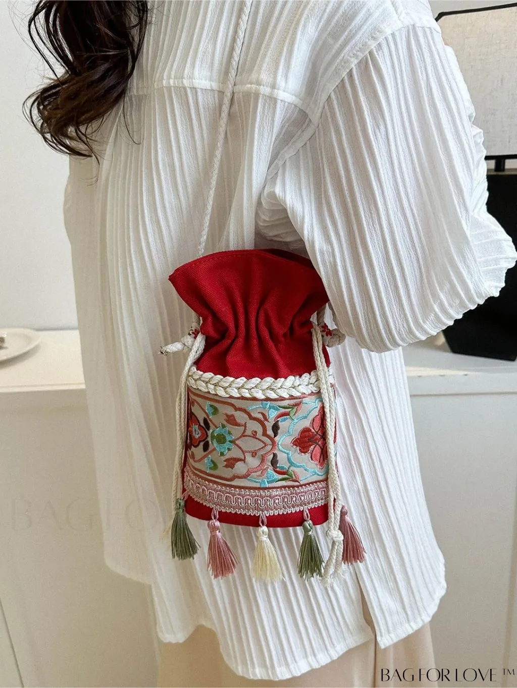 BagForLove - Chic Embroidered Crossbody Bag - Vintage Bohemian Style for Women