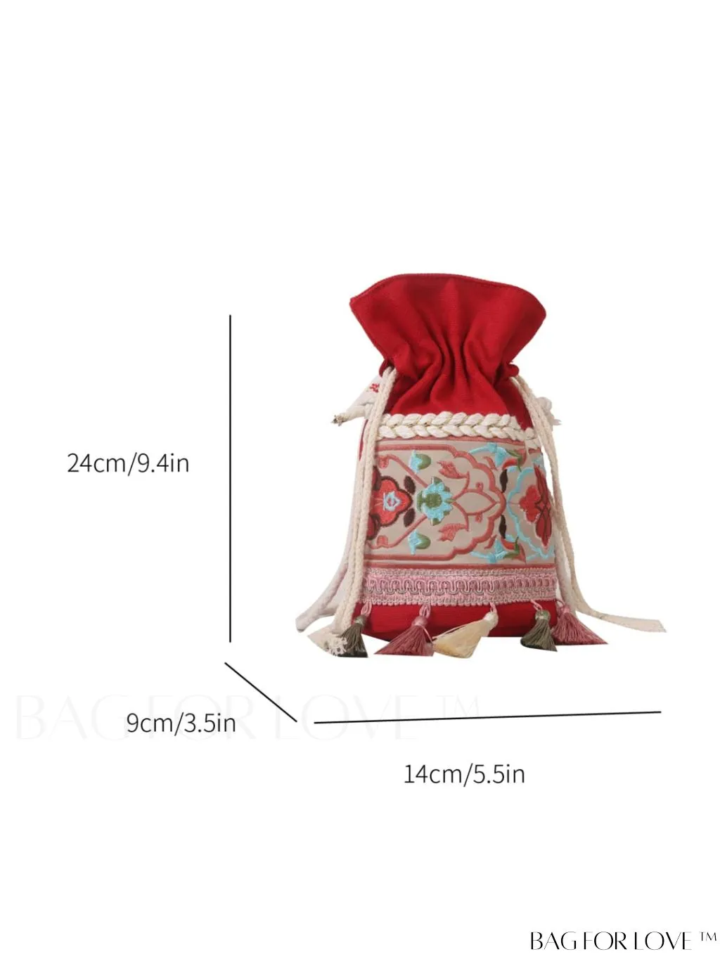 BagForLove - Chic Embroidered Crossbody Bag - Vintage Bohemian Style for Women