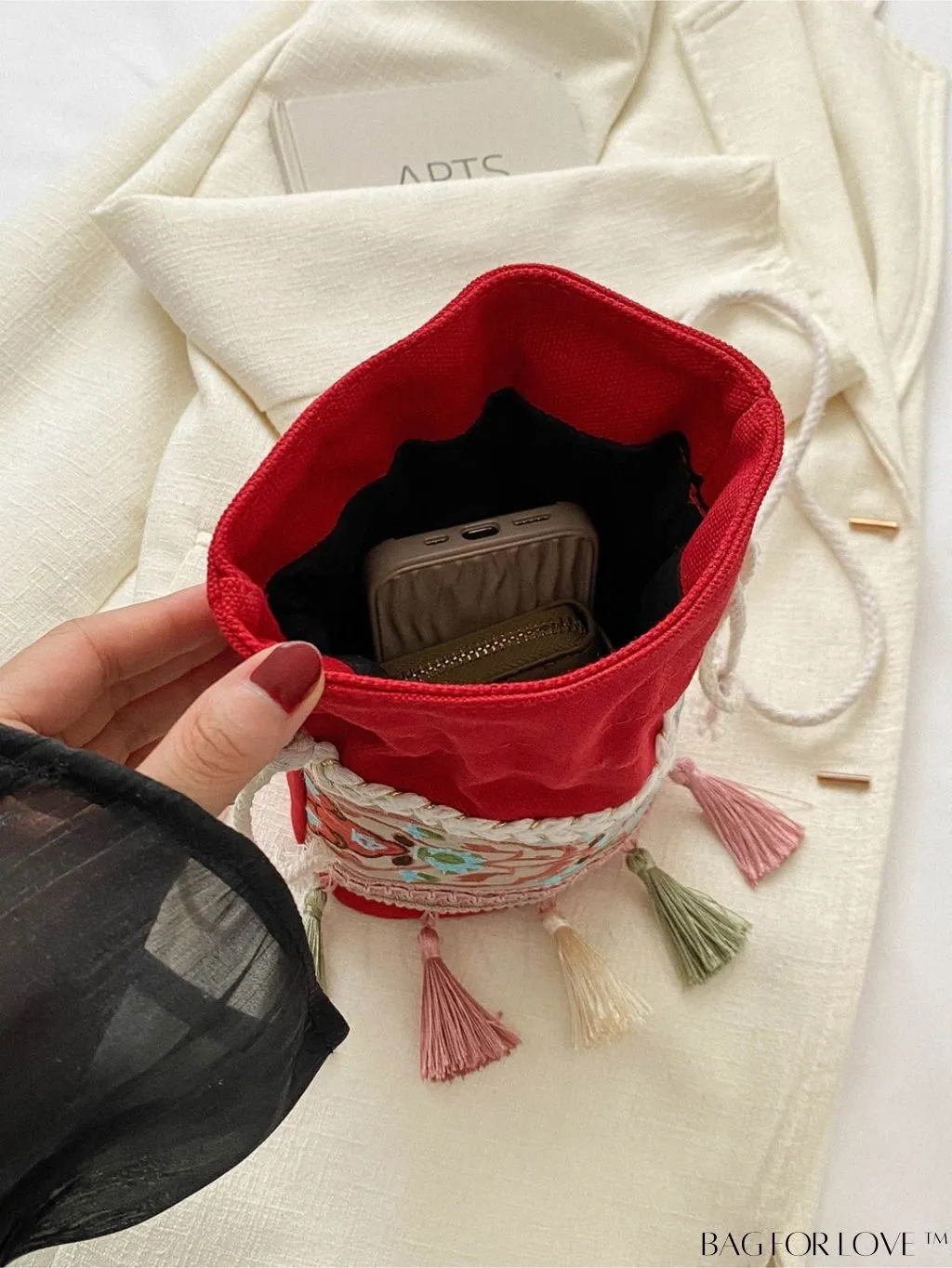 BagForLove - Chic Embroidered Crossbody Bag - Vintage Bohemian Style for Women