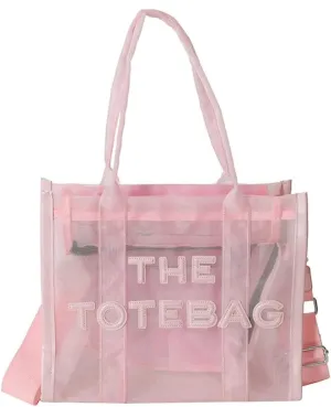 bags SwiftBuy The Tote Bag For Women Designer Bag Clear Handbags Shopping Pink Transparent Shoulder Messenger Beach Hand Bags